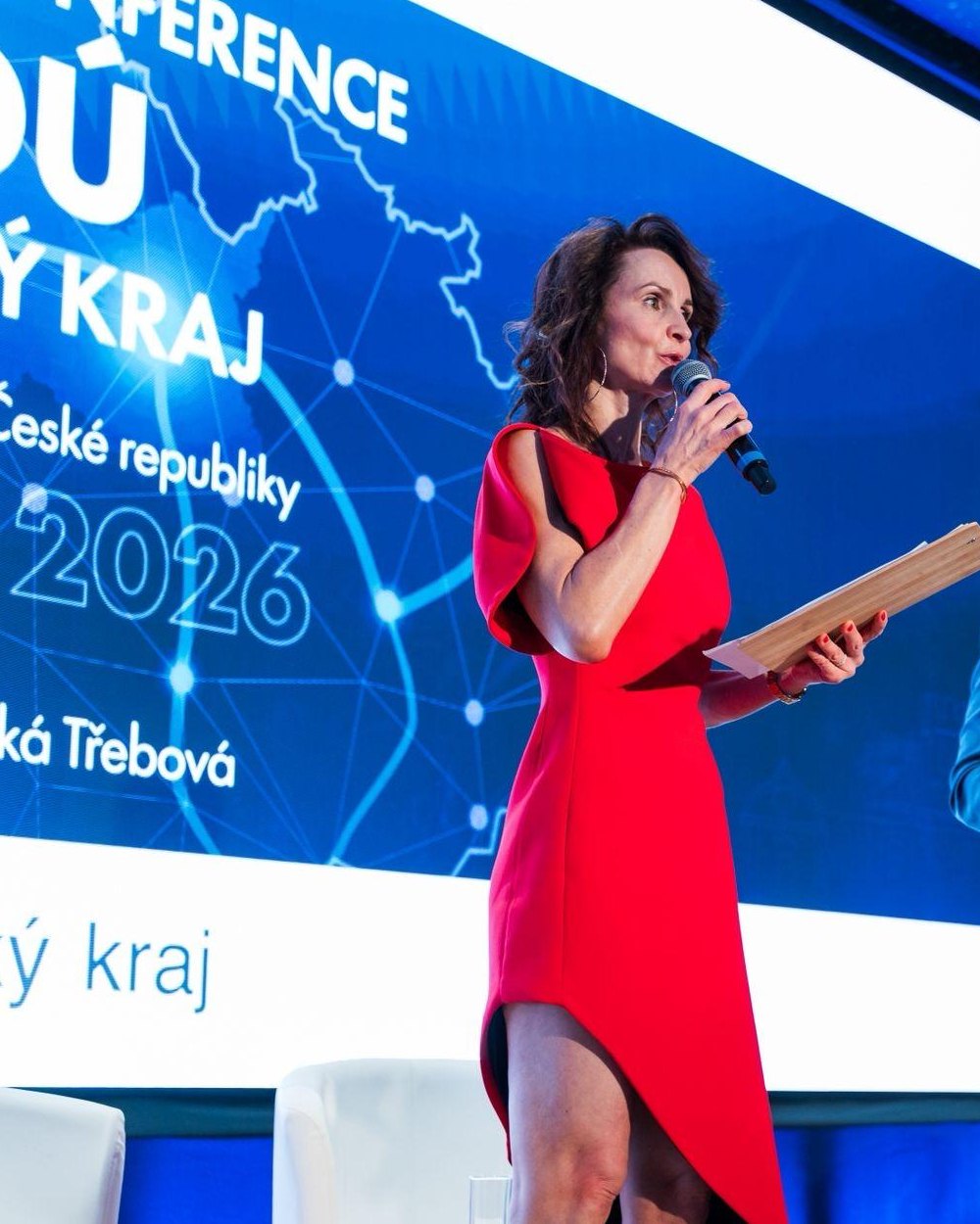 Petra Beránková při moderování konference